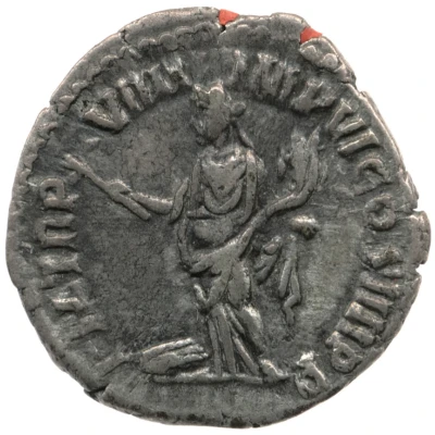 Denarius - Commodus P M TR P VIIII IMP VI COS IIII P P; Pax back