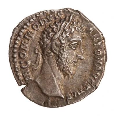Denarius - Commodus P M TR P VIIII IMP VI COS IIII P P front
