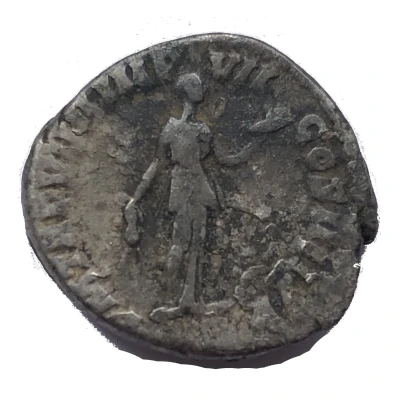 Denarius - Commodus P M TR P VIIII IMP VII COS IIII P P; Fides back