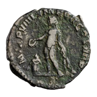 Denarius - Commodus P M TR P VIIII IMP VII COS IIII P P; Genius back