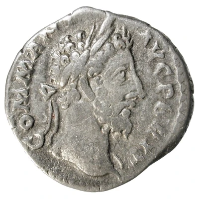 Denarius - Commodus P M TR P VIIII IMP VII COS IIII P P; Jupiter front
