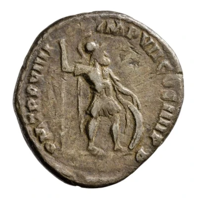 Denarius - Commodus P M TR P VIIII IMP VII COS IIII P P; Mars back