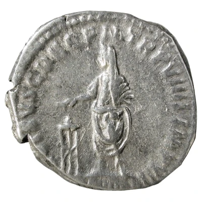 Denarius - Commodus P M TR P VIIII IMP VII COS IIII P P VOT SVSC DEC back