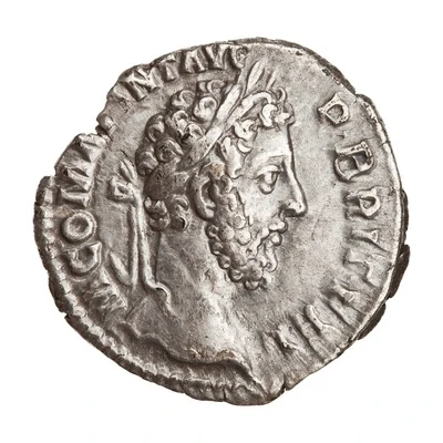 Denarius - Commodus P M TR P X IMP VII COS IIII P P FEL AVG; Felicitas and Victory front