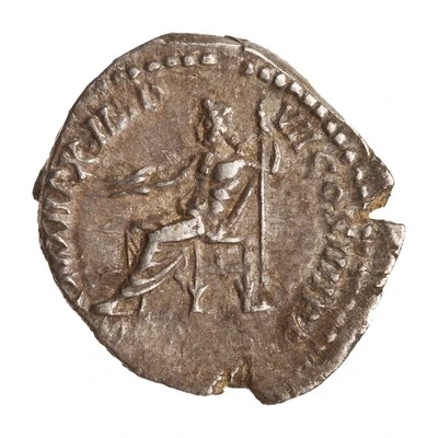 Denarius - Commodus P M TR P X IMP VII COS IIII P P; Jupiter back