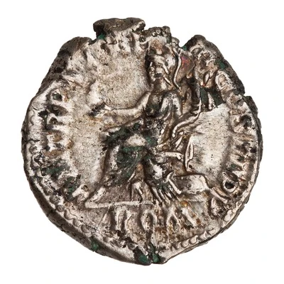 Denarius - Commodus P M TR P X IMP VII COS IIII P P ROM; Roma and Victory back