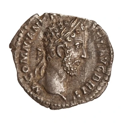 Denarius - Commodus P M TR P XI IMP VII COS V P P; Victory front