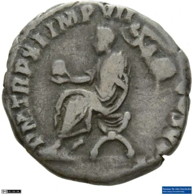 Denarius - Commodus P M TR P XI IMP VII COS V P P; Victory back