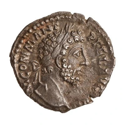 Denarius - Commodus P M TR P XIII IMP VIII COS V P P; Genius front
