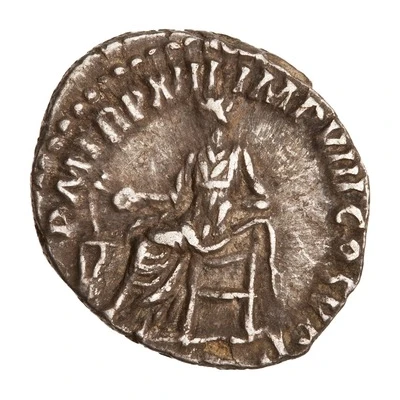 Denarius - Commodus P M TR P XIII IMP VIII COS V P P; Salus back