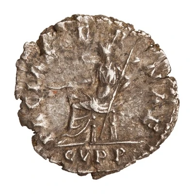Denarius - Commodus PACI AETERNAE C V P P; Pax back