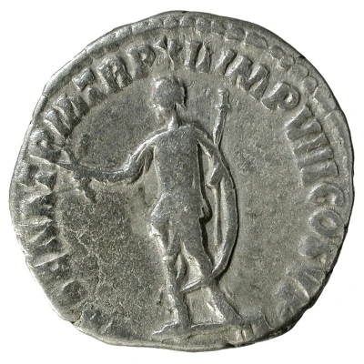 Denarius - Commodus PAT SENAT P M TR P XII IMP VIII COS V P P back