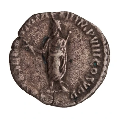 Denarius - Commodus PATER SENAT P M TR P XII IMP VIII COS V P P back