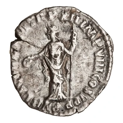 Denarius - Commodus PVBLIC FEL P M TR P XII IMP VIII COS V P P; Felicitas back