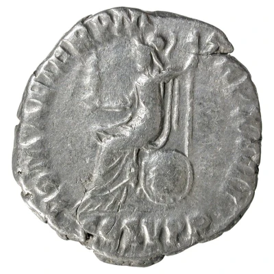 Denarius - Commodus ROM AETER P M TR P XIIII COS V P P; Roma and Victory back
