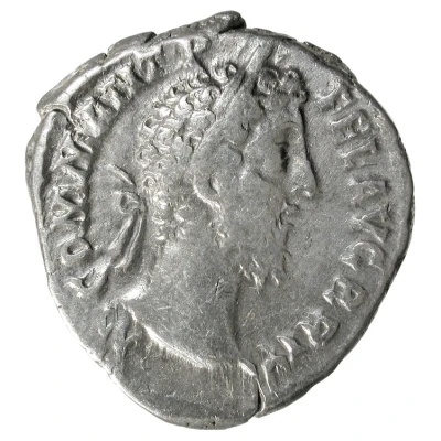 Denarius - Commodus ROMAE AETERNAE C V P P; Roma and Victory front