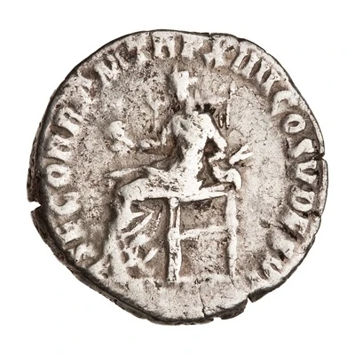 Denarius - Commodus SEC ORB P M TR P XIIII COS V DES VI; Securitas back