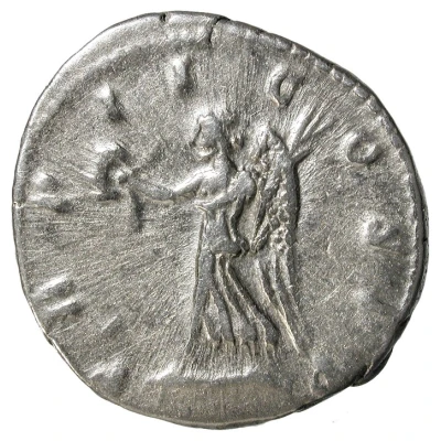 Denarius - Commodus TR P II COS P P; Victory back