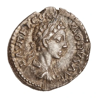 Denarius - Commodus TR P IIII IMP III COS II P P; Fortuna front