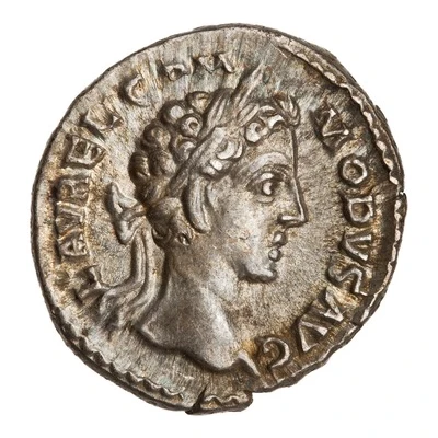 Denarius - Commodus TR P IIII IMP III COS II P P; Fortuna front