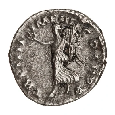 Denarius - Commodus TR P IIII IMP III COS II P P; Victory back