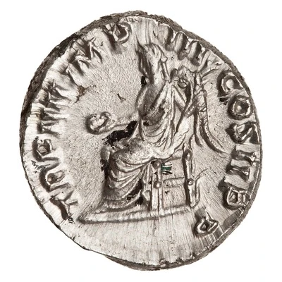 Denarius - Commodus TR P IIII IMP III COS II P P; Victory back