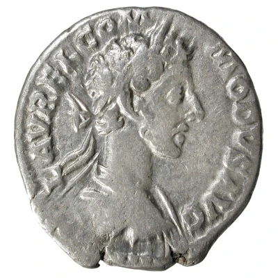 Denarius - Commodus TR P V IMP III COS II P P; Roma front