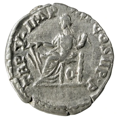 Denarius - Commodus TR P V IMP IIII COS II P P; Fortuna back