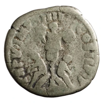 Denarius - Commodus TR P V IMP IIII COS II P P back