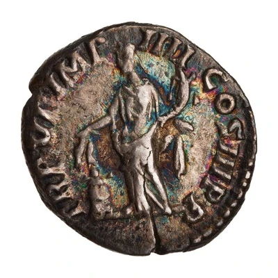 Denarius - Commodus TR P VI IMP IIII COS III P P; Annona back