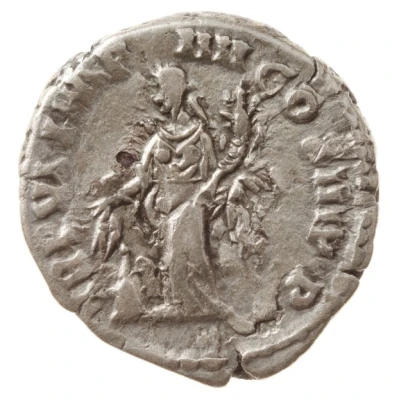 Denarius - Commodus TR P VI IMP IIII COS III P P; Annona back