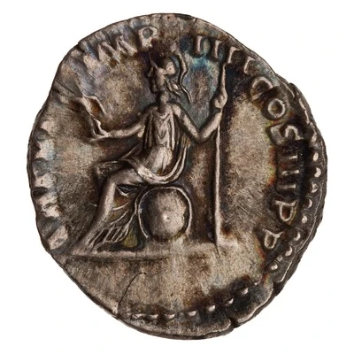 Denarius - Commodus TR P VI IMP IIII COS III P P; Roma and Victory back
