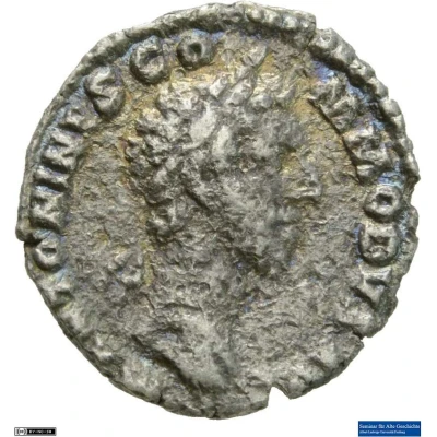 Denarius - Commodus TR P VII IMP IIII COS III P P; Aequitas front