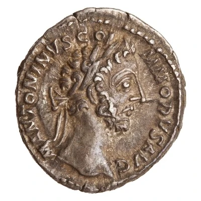 Denarius - Commodus TR P VII IMP IIII COS III P P; Annona front