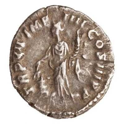 Denarius - Commodus TR P VII IMP IIII COS III P P; Annona back