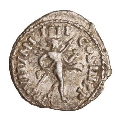 Denarius - Commodus TR P VII IMP IIII COS III P P; Mars back