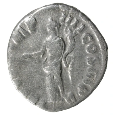 Denarius - Commodus TR P VII IMP IIII COS III P P; Pax back