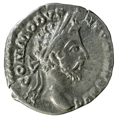 Denarius - Commodus TR P VII IMP IIII COS III P P; Roma and Victory front