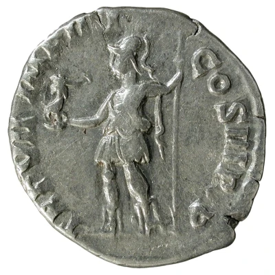 Denarius - Commodus TR P VII IMP IIII COS III P P; Roma and Victory back