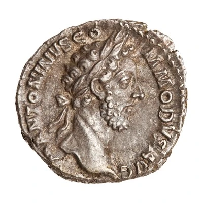 Denarius - Commodus TR P VII IMP IIII COS III P P; Roma and Victory front