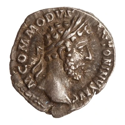 Denarius - Commodus TR P VII IMP V COS III P P; Salus front