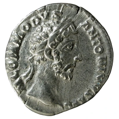 Denarius - Commodus TR P VIII IMP V COS IIII P P; Roma and Victory front