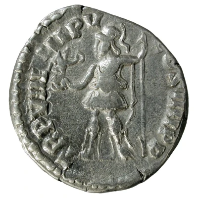Denarius - Commodus TR P VIII IMP V COS IIII P P; Roma and Victory back