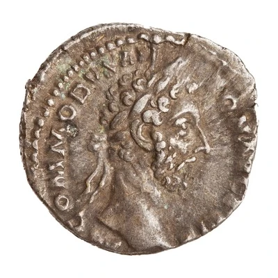 Denarius - Commodus TR P VIII IMP VI COS IIII P P; Mars front