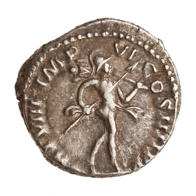 Denarius - Commodus TR P VIII IMP VI COS IIII P P; Mars back