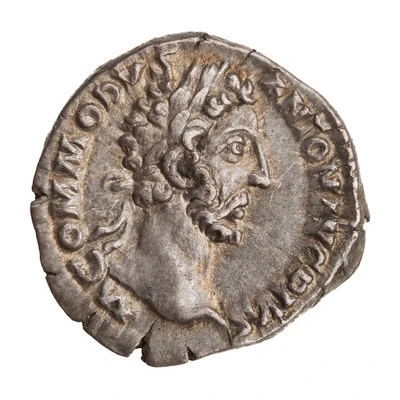 Denarius - Commodus TR P VIII IMP VI COS IIII P P; Minerva front