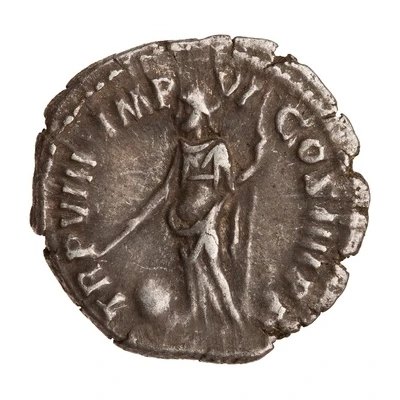 Denarius - Commodus TR P VIII IMP VI COS IIII P P; Providentia back