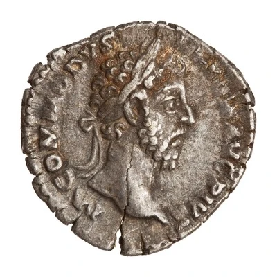 Denarius - Commodus TR P VIII IMP VI COS IIII P P; Roma and Victory front