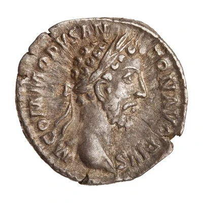 Denarius - Commodus TR P VIII IMP VI COS IIII P P; Roma and Victory front