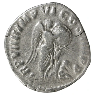 Denarius - Commodus TR P VIIII IMP VI COS IIII P P; Victory back